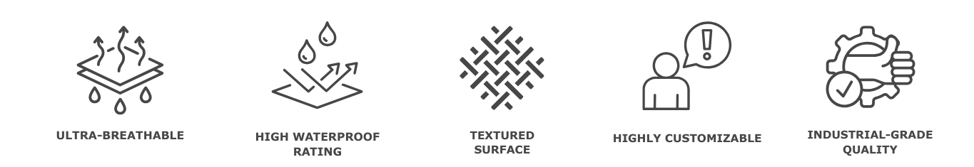 Mountaineering fabric advantages: ultra-breathable, waterproof, textured surface, customizable, industrial-grade quality