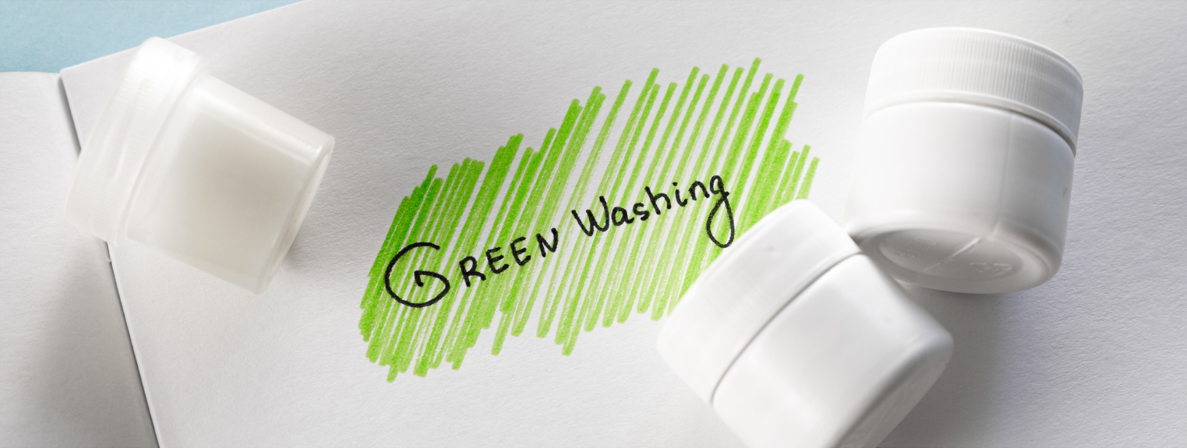 Greenwashing highlighted in green marker